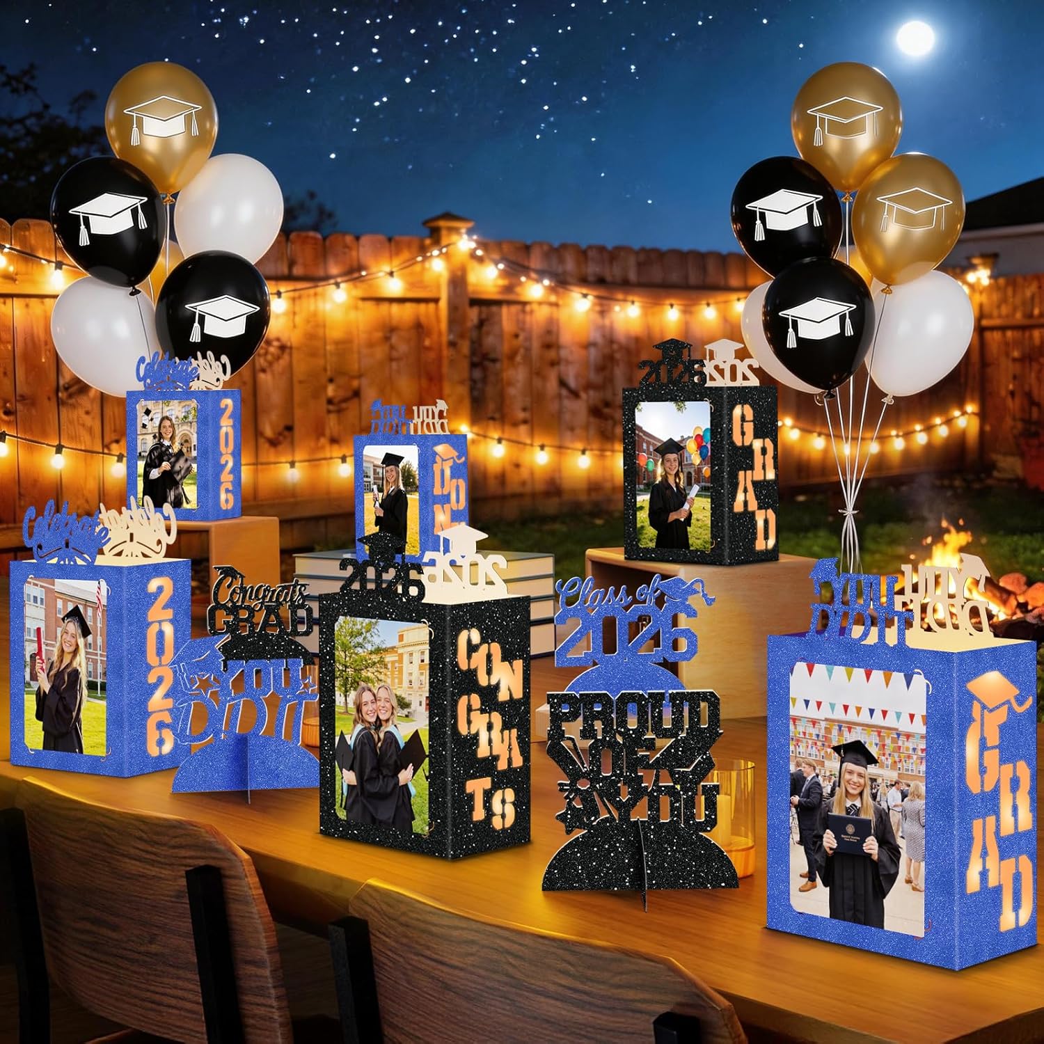Lighting Decor Photos - 10 Pcs 2026 Graduation Table Decorations