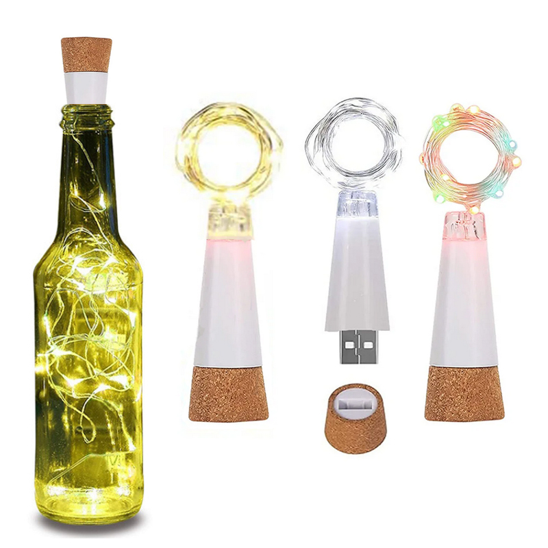 Decor Lighting Cork - 20 LEDs Cork Bottle Fairy Lights