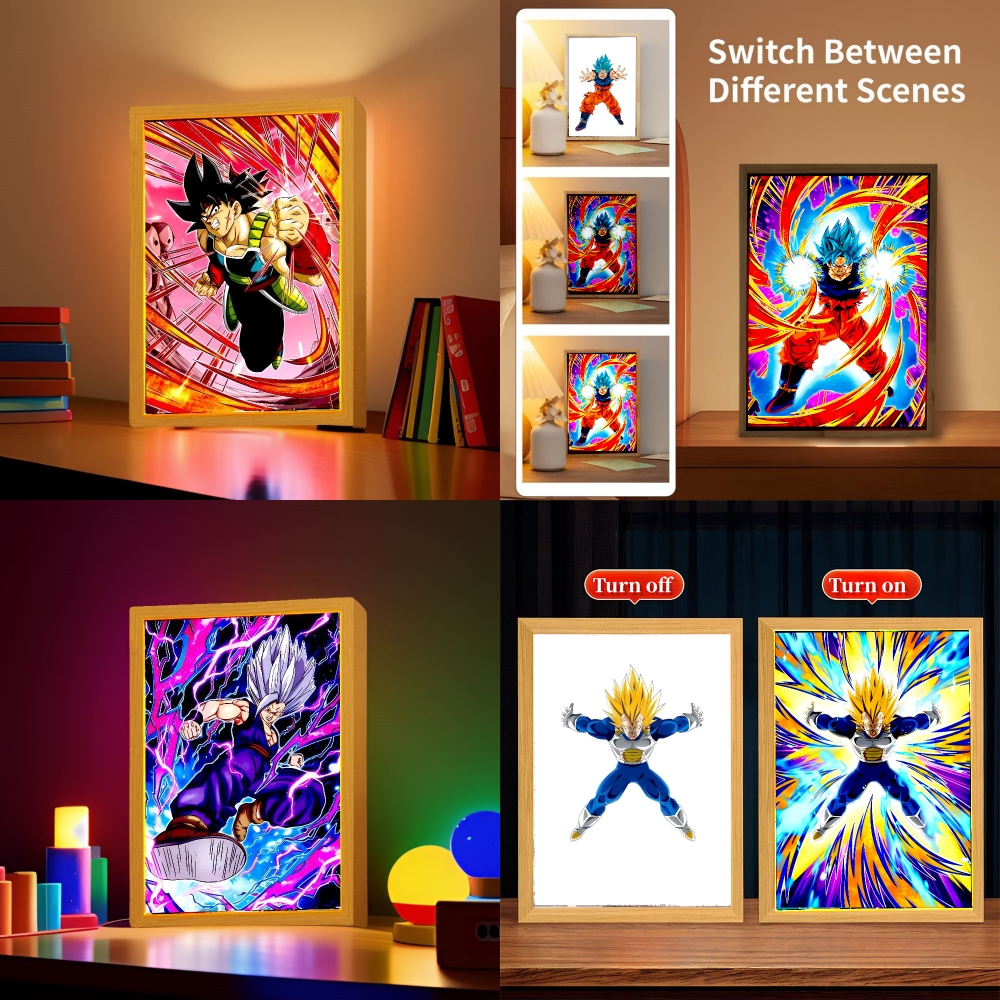 Lighting Decor Photos - Dragon Ball Z Anime Figure Light