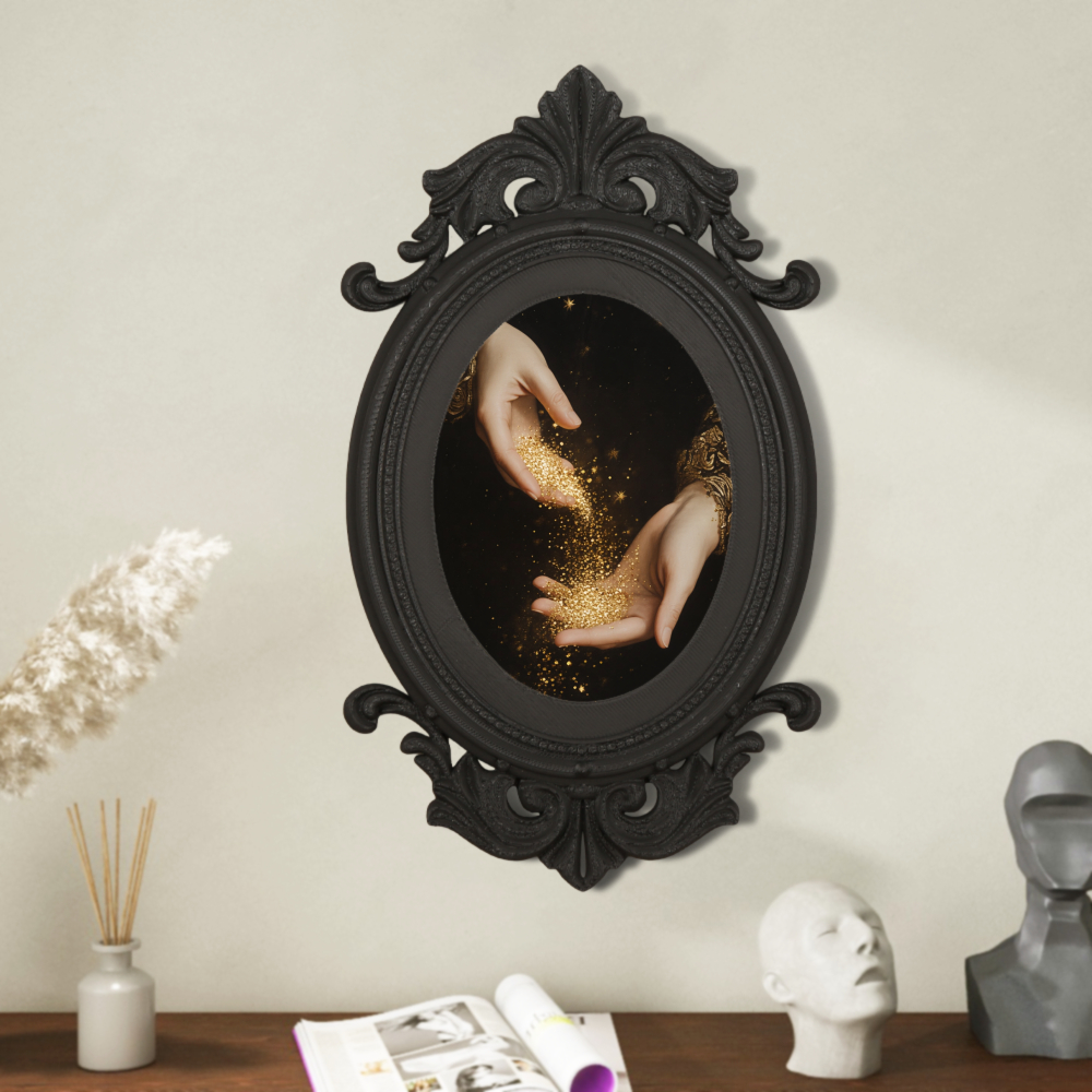 Lighting Decor Photos - Cross-Border Gothic Retro Carved Oval Gold-Dusting