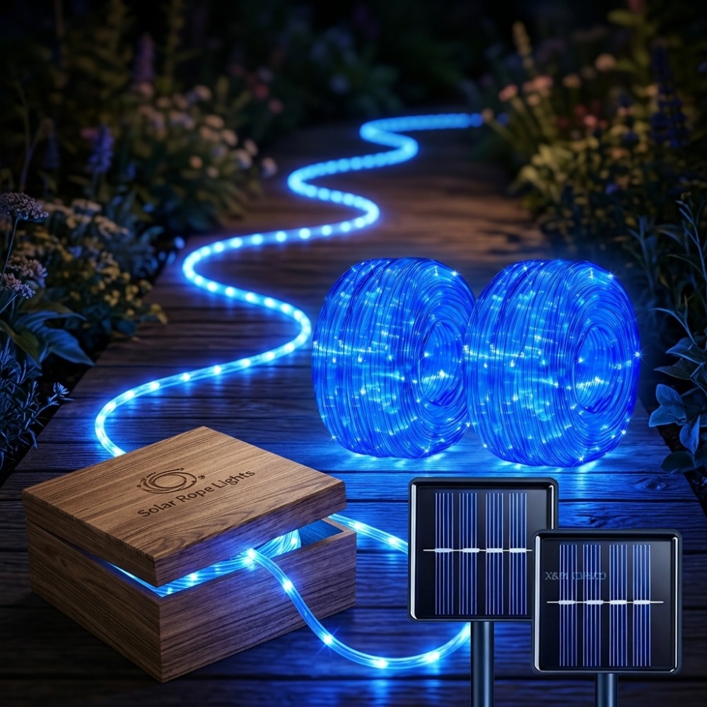 String Light Outdoor - Outdoor Solar LED String Lights, Flexible