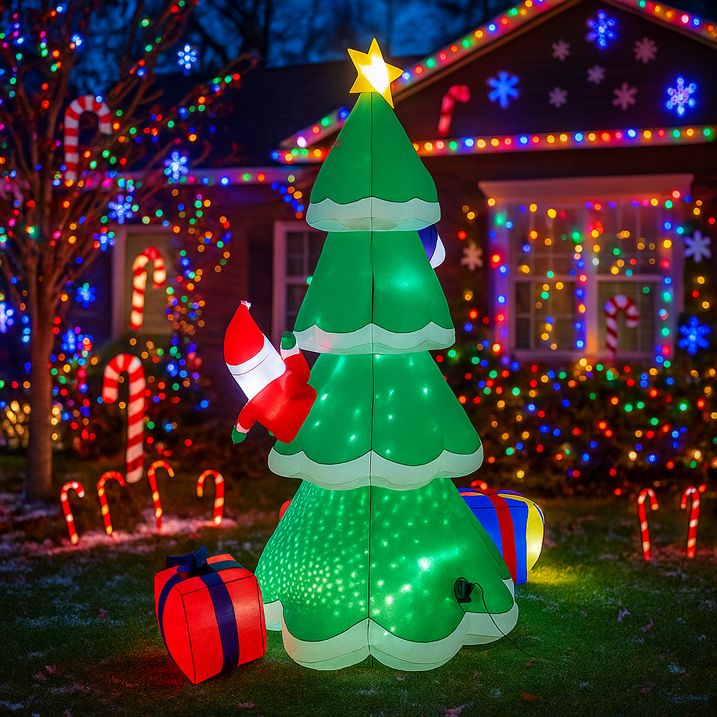 2.1M/6.8FT Christmas Tree Snow - Lighting Tree Decor avis et prix