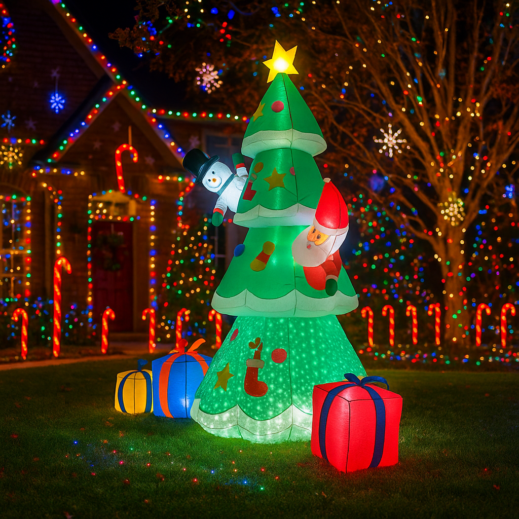 2.1M/6.8FT Christmas Tree Snow - Lighting Tree Decor avis et prix