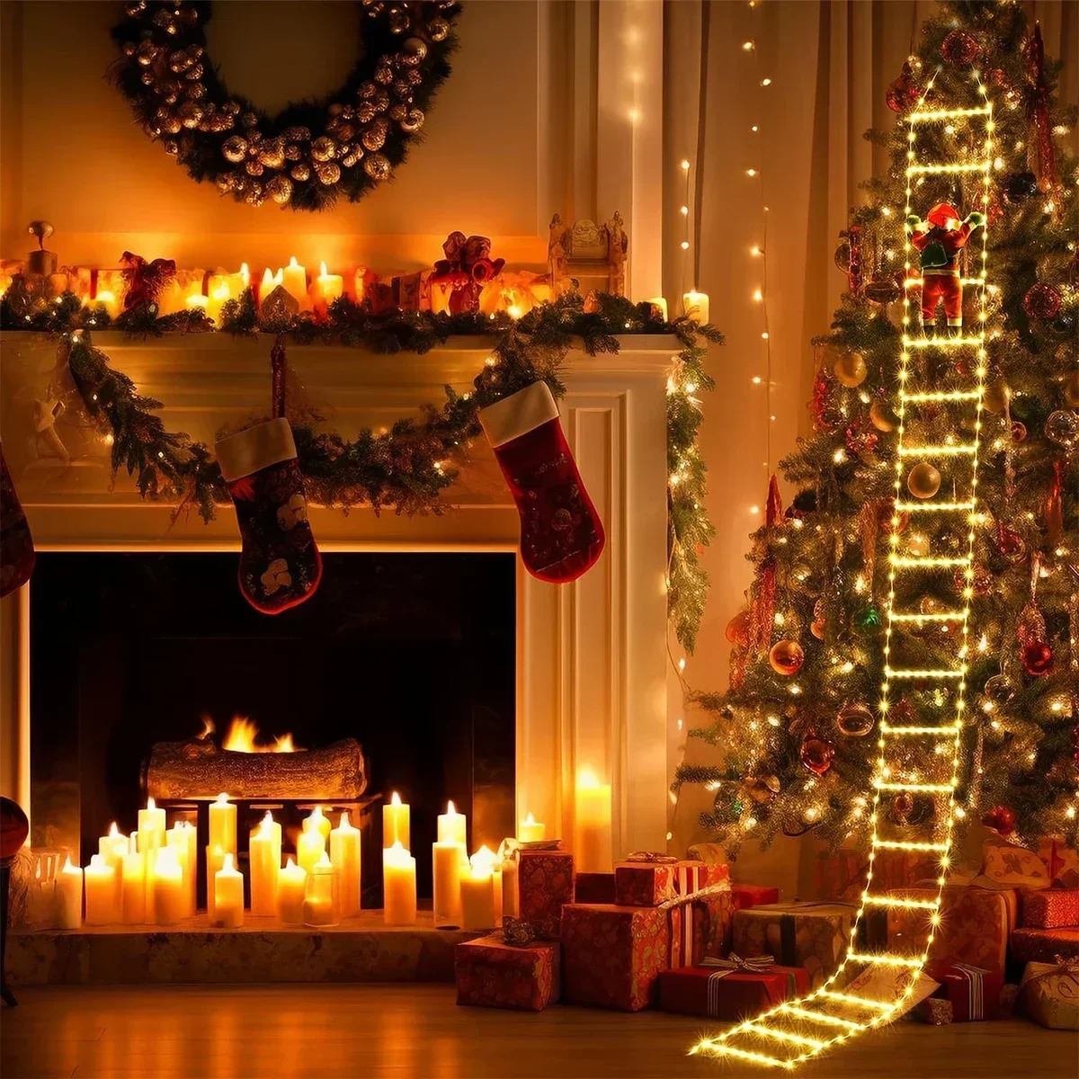 LED Ladder Light for Santa Cla - Lighting Tree Decor avis et prix