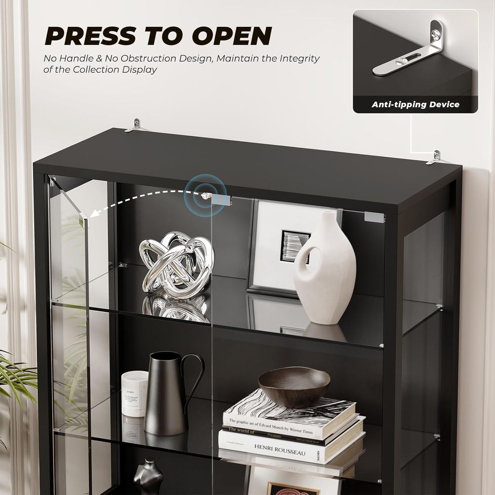 6-Tier 71 Glass Door Curio Cab - Lighting & Home Decor Studio avis et prix
