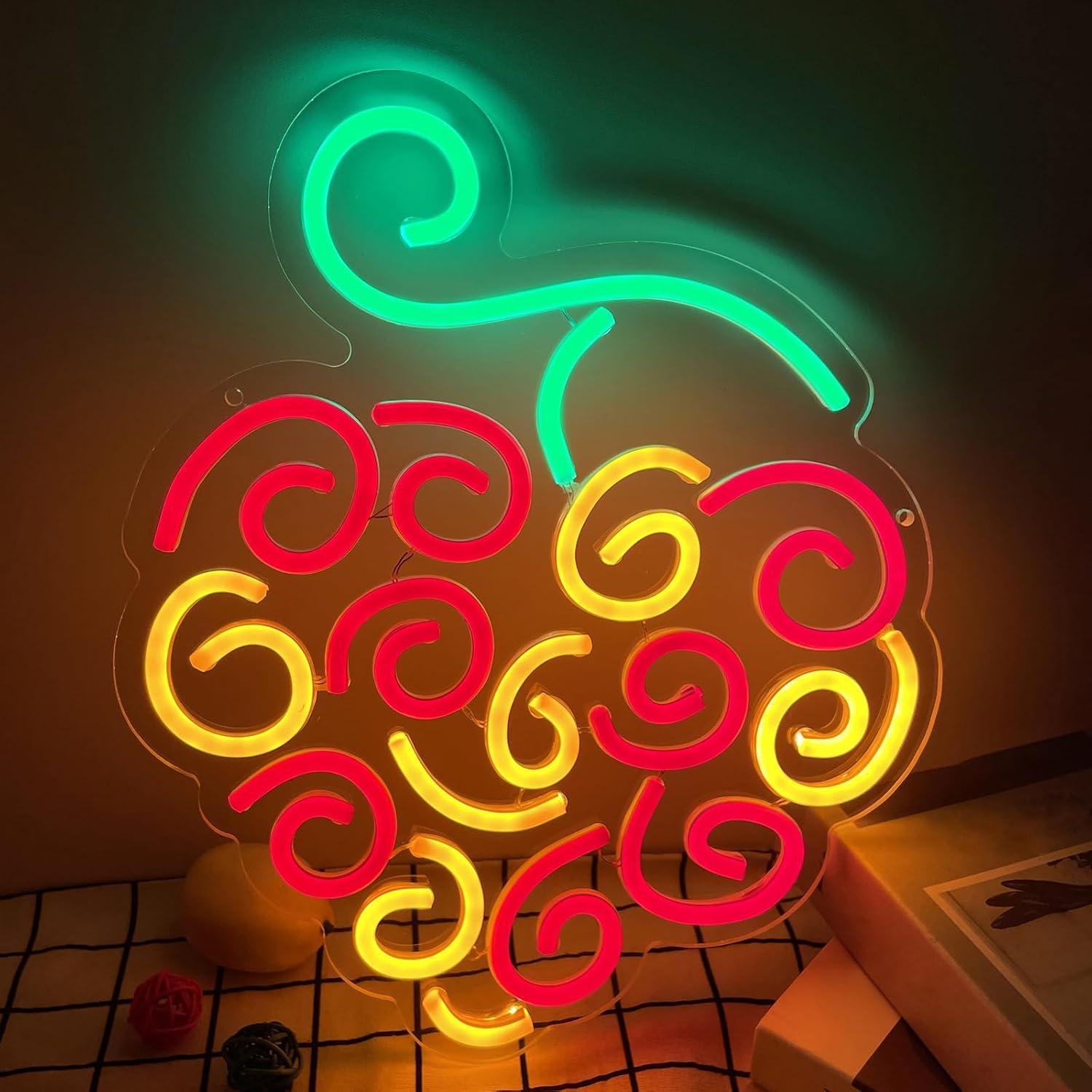 Cyber Fruit Neon Sign USB Dimm - Lighting Decor Living Room avis et prix
