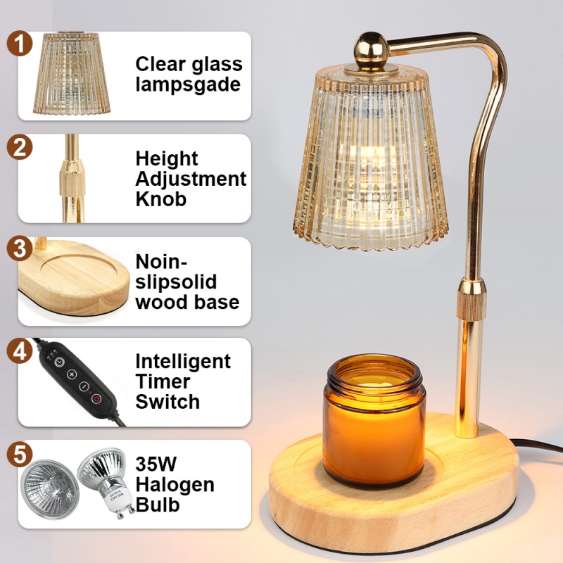 35W Candle Warmer Lamp with Ti - Lighting Decor Living Room avis et prix