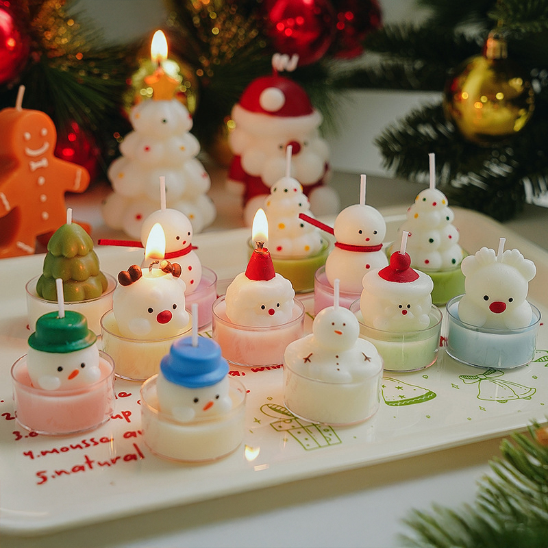 Christmas Tree Tea Candle Snow - Lighting Decor Photos avis et prix
