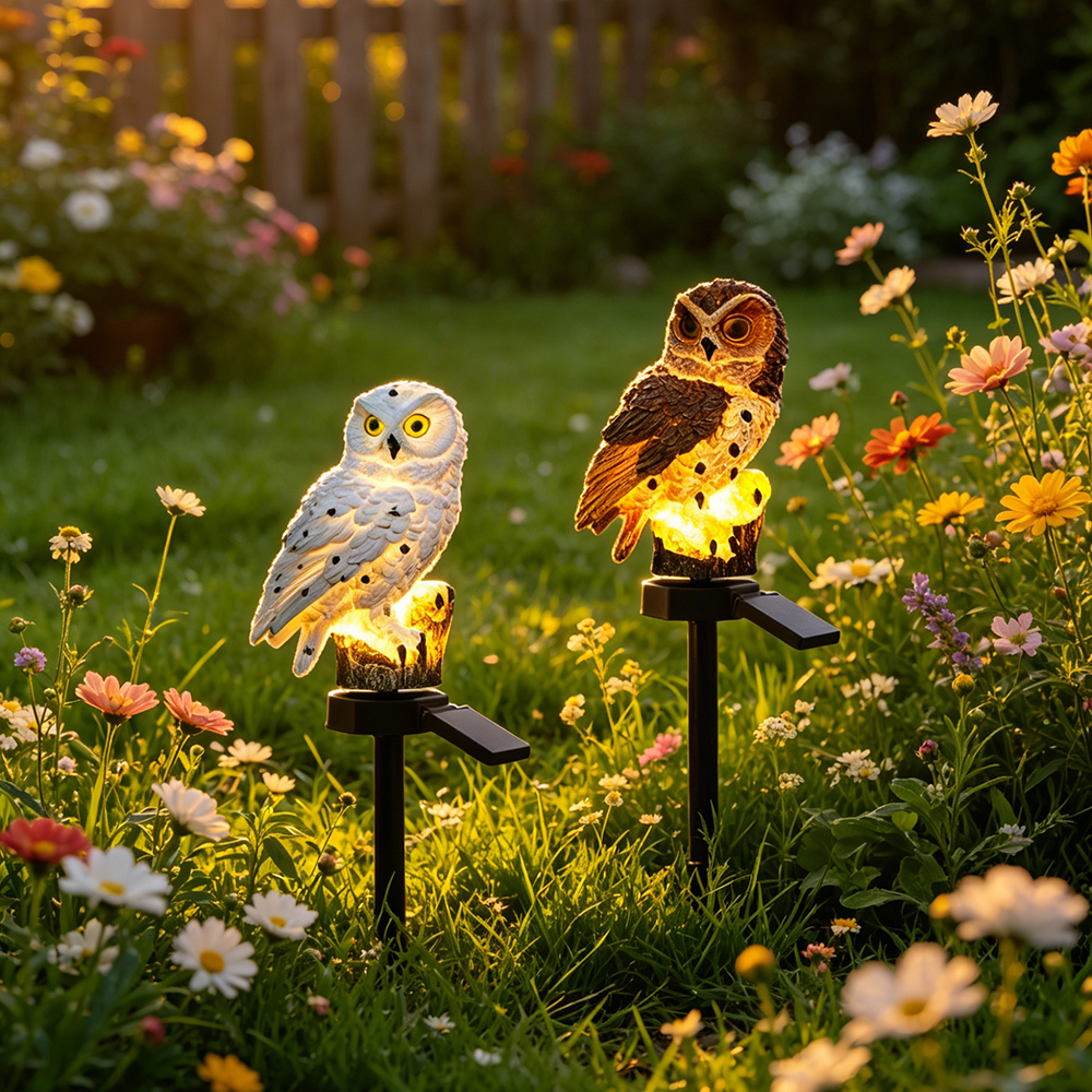 Owl Solar Light, Resin Owl Gro - String Light Outdoor avis et prix