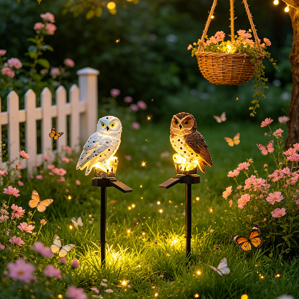 Owl Solar Light, Resin Owl Gro - String Light Outdoor avis et prix