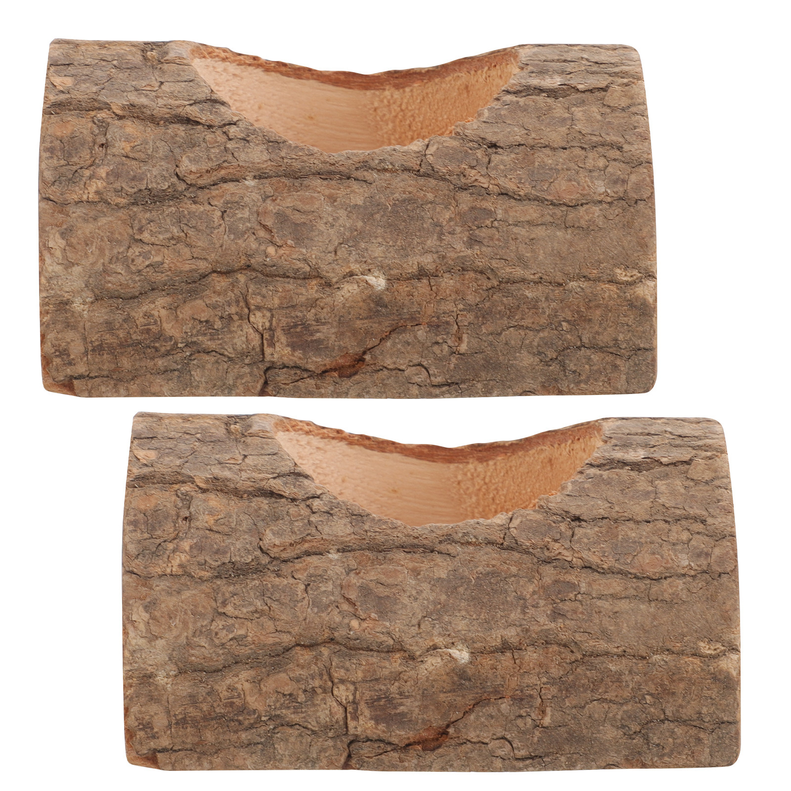 2Pcs Tree Bark Wood Holder Sol - Lighting Tree Decor avis et prix