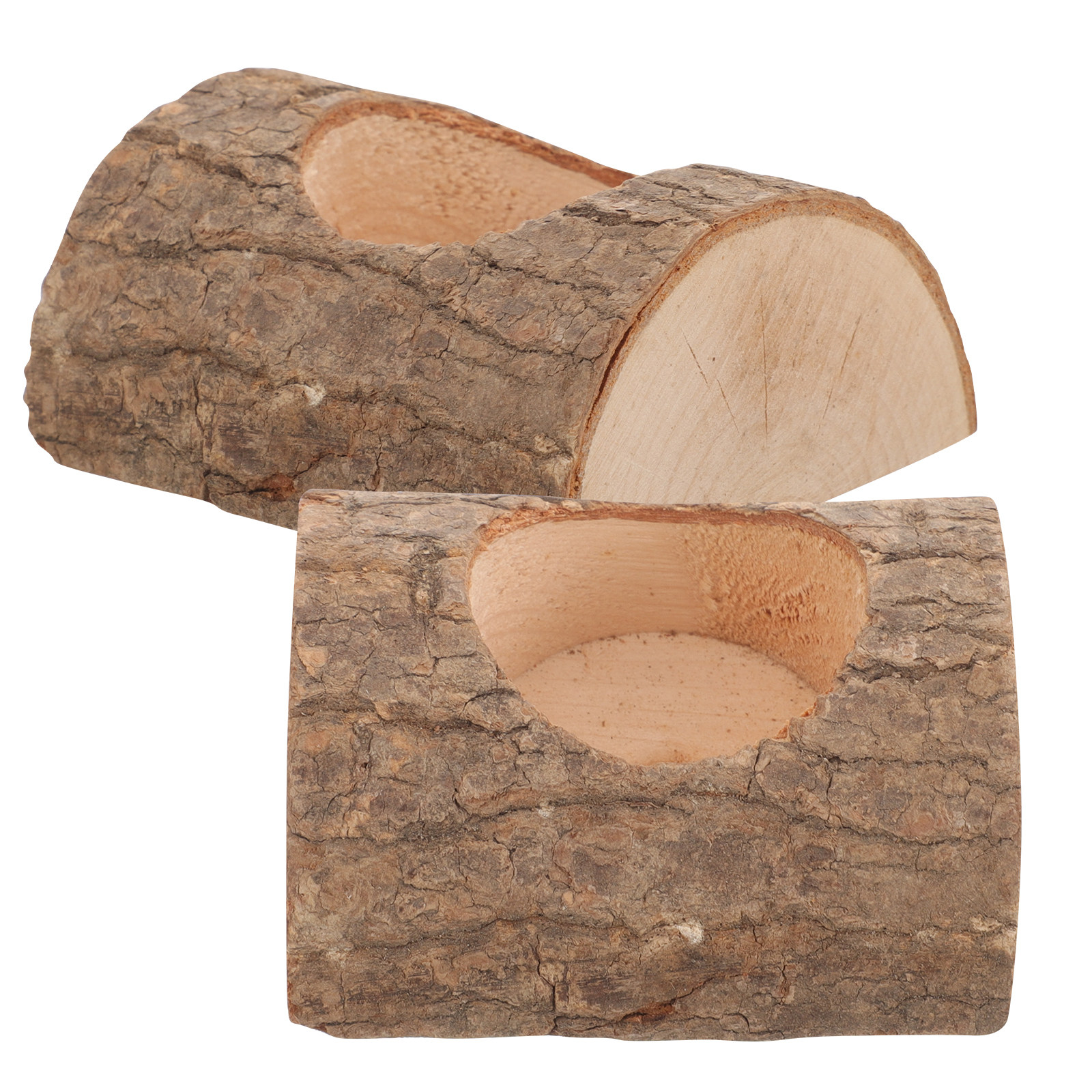 2Pcs Tree Bark Wood Holder Sol - Lighting Tree Decor avis et prix
