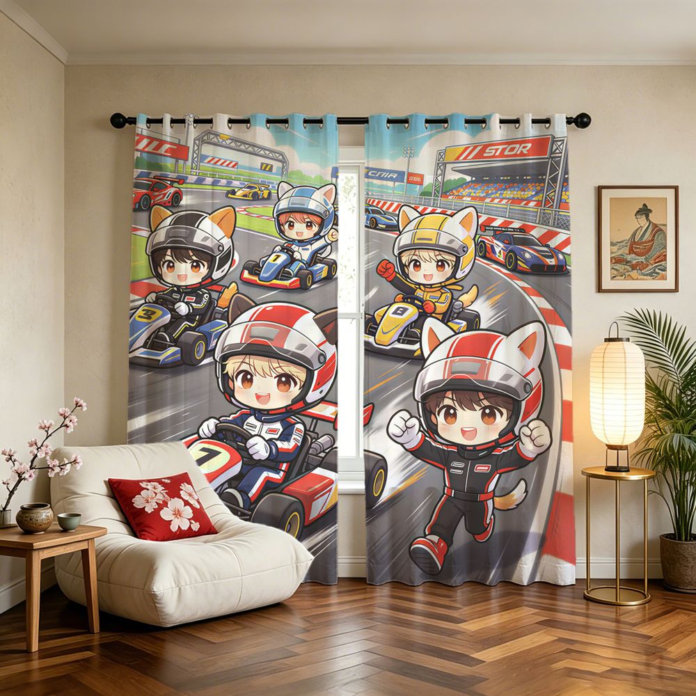 Kart Racing Cartoon Digital Pr - Decor Kart Lighting avis et prix