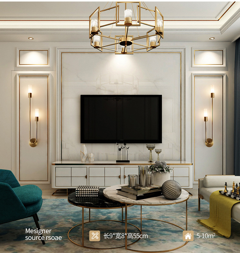 Retro Background Living Room A - Lighting Decor Living Room avis et prix