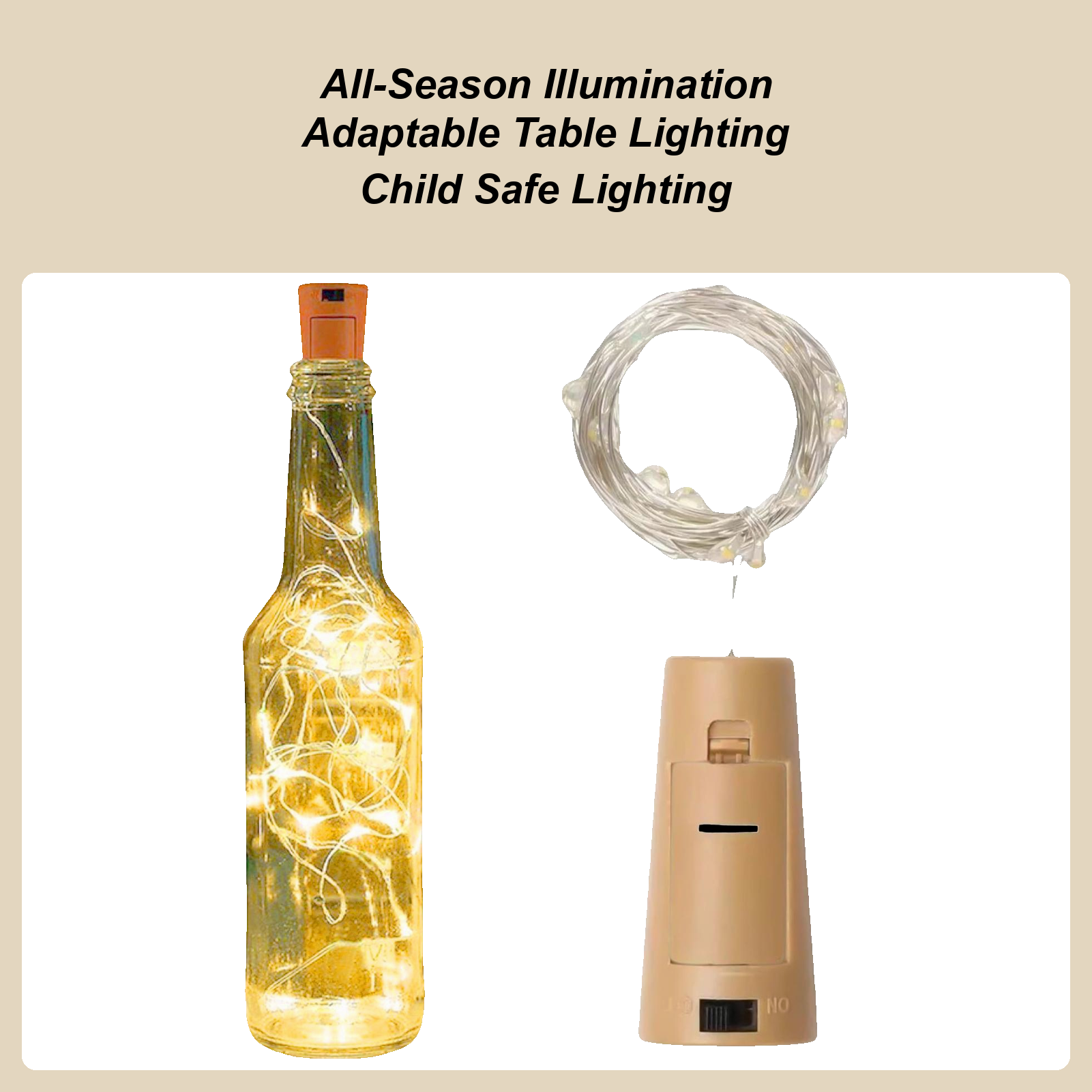LED Bar Wine Bottle Cork Strin - Decor Lighting Cork avis et prix