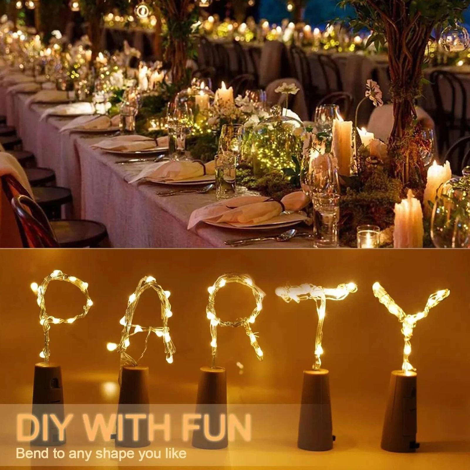 LED Bar Wine Bottle Cork Strin - Decor Lighting Cork avis et prix