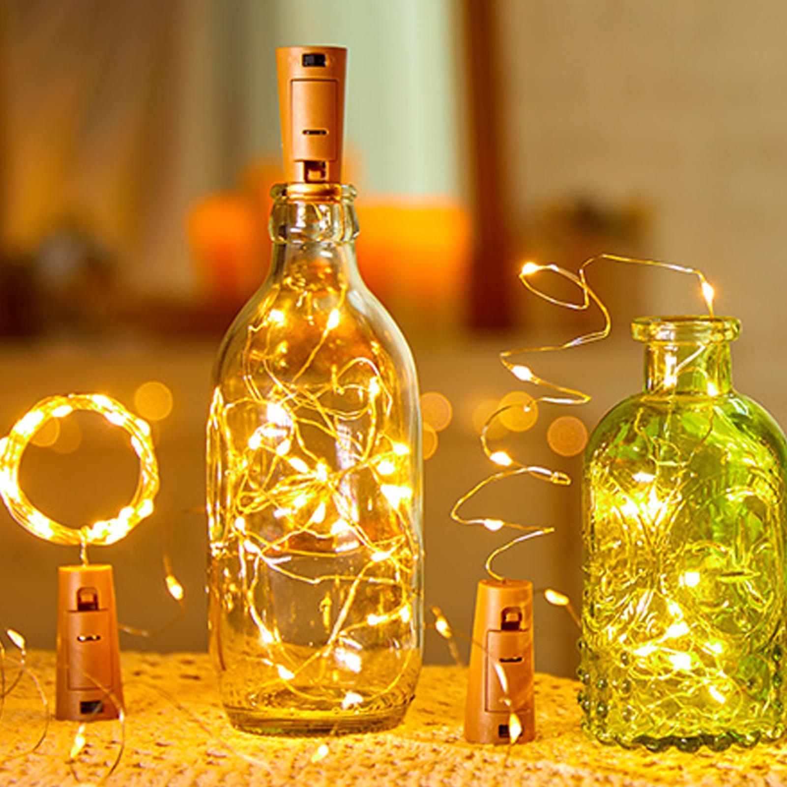LED Bar Wine Bottle Cork Strin - Decor Lighting Cork avis et prix