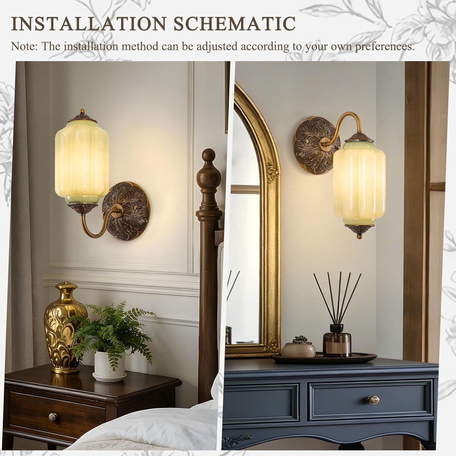 Pumpkin Glass Wall Lamp for Di - Foyer Lighting Wall Decor avis et prix