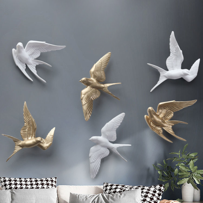 3D Bird Creative Hanging Decor - Foyer Lighting Wall Decor avis et prix