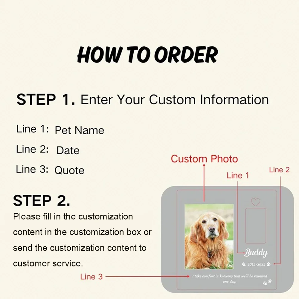 Custom Pet Memorial Night Ligh - Lighting Decor Photos avis et prix
