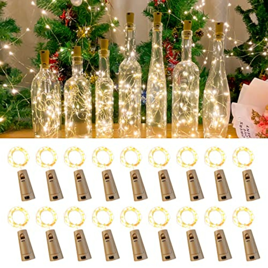 Wine Bottle Lights with Cork,  - Decor Lighting Cork avis et prix
