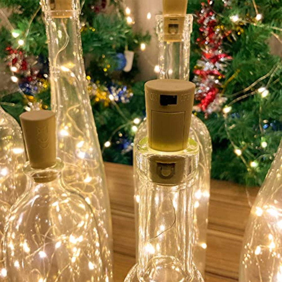 Wine Bottle Lights with Cork,  - Decor Lighting Cork avis et prix