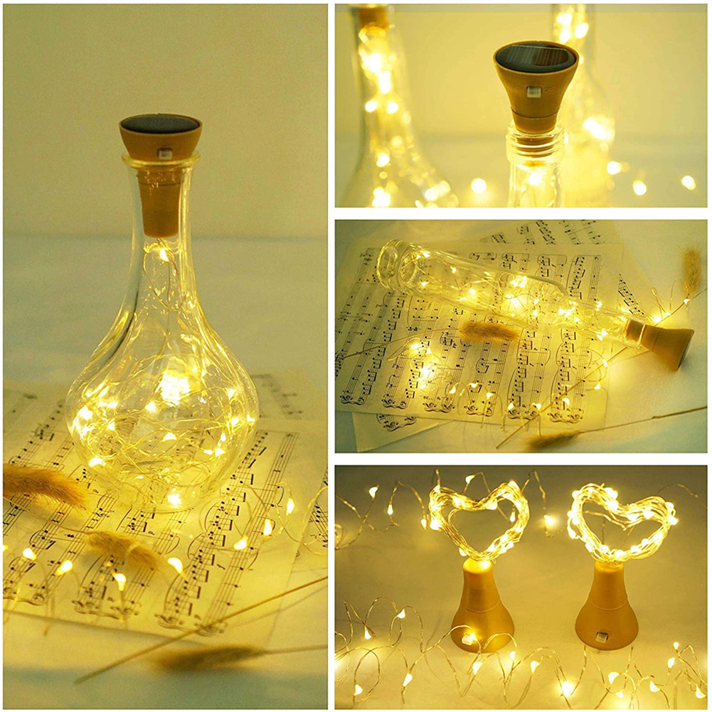 Solar Wine Bottle Lights 20 LE - Decor Lighting Cork avis et prix