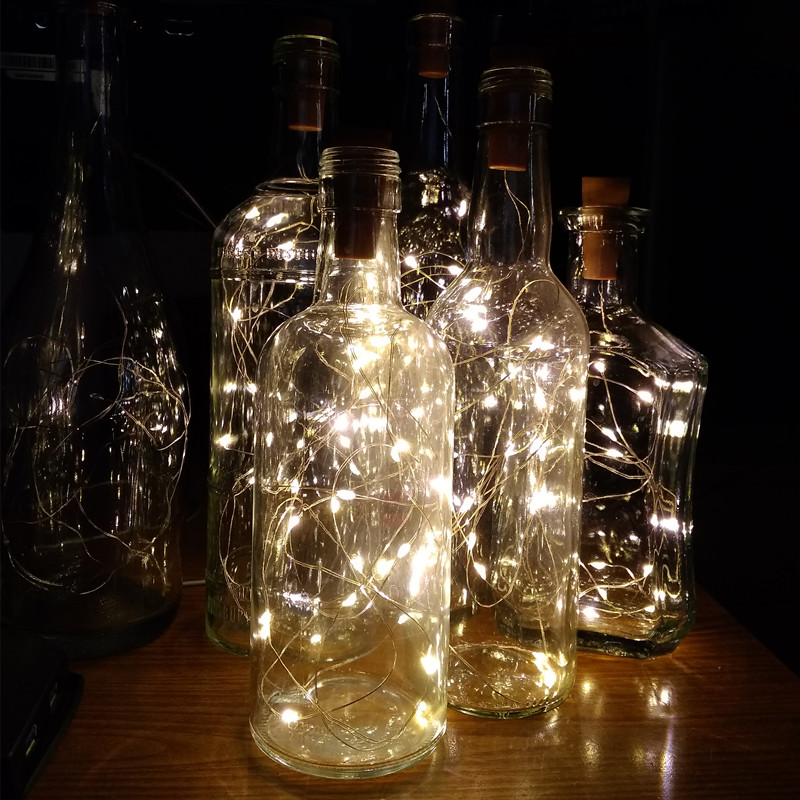 6pcs 20led Wine Bottle with Co - Decor Lighting Cork avis et prix