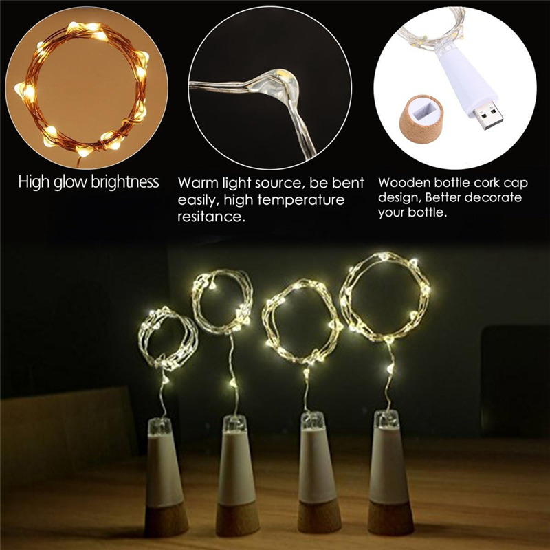 RMWIN-2PCS USB Powered Battery - Decor Lighting Cork avis et prix