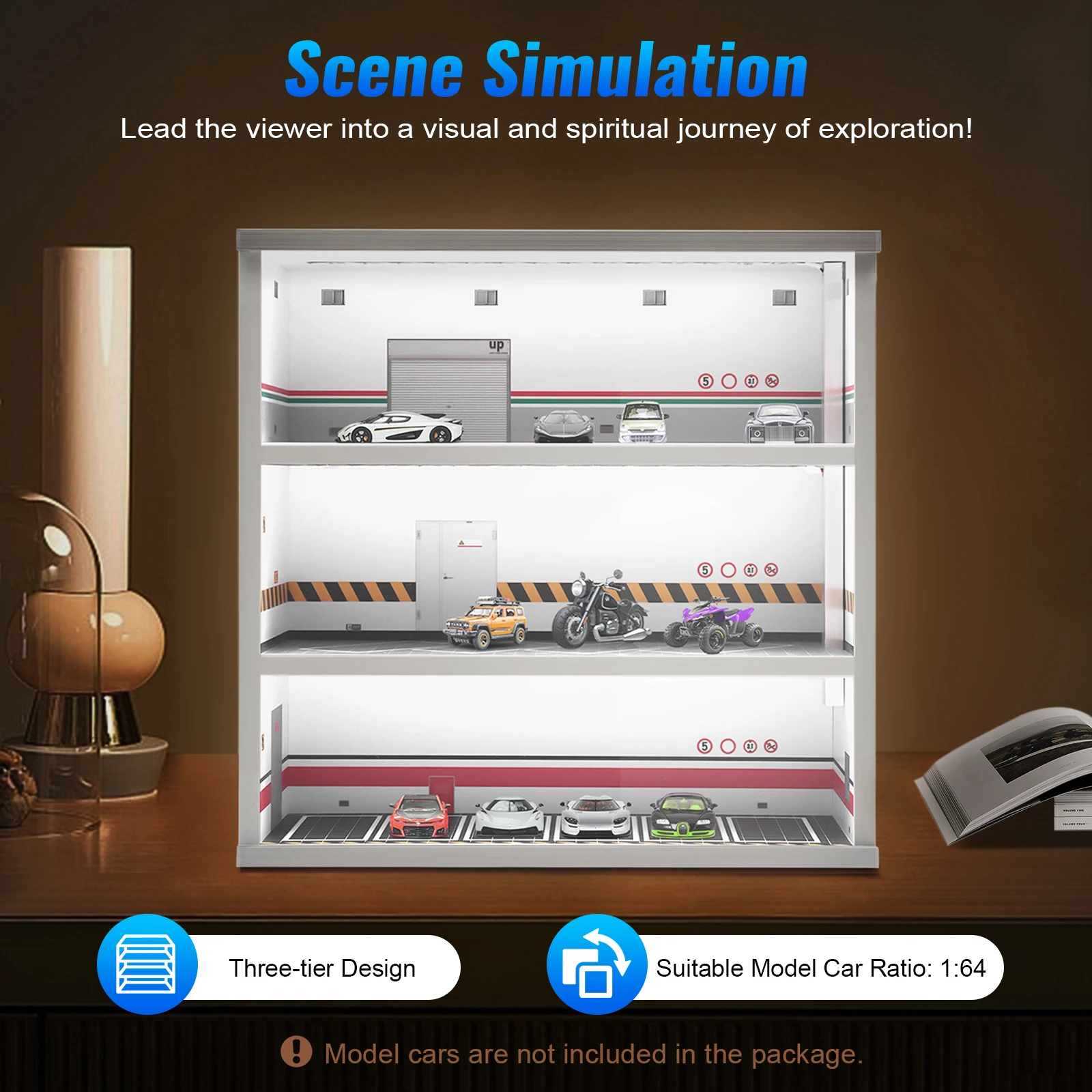 3-Layer Model Car Display Case - Lighting & Home Decor Studio avis et prix