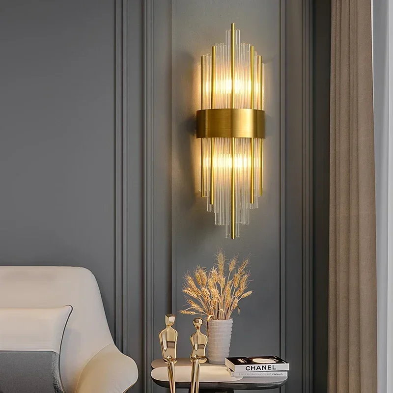 LED Luxury Crystal Wall Lamps  - Foyer Lighting Wall Decor avis et prix