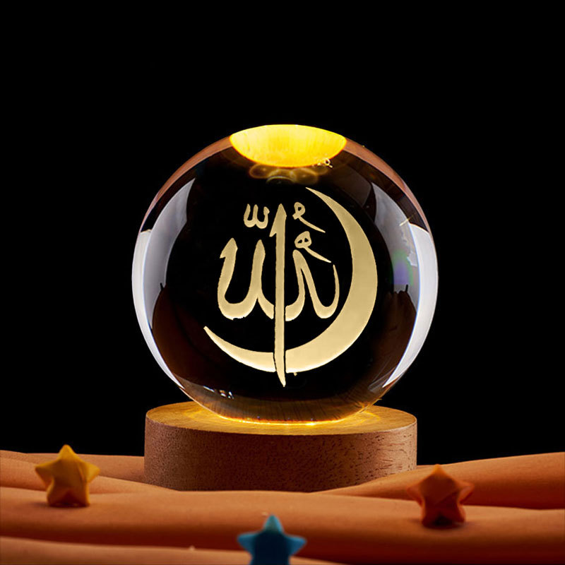 Ramadan Decoration 3D Crystall - Led Moon Lamp avis et prix