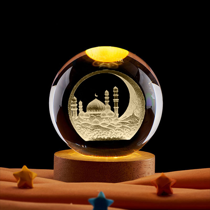 Ramadan Decoration 3D Crystall - Led Moon Lamp avis et prix