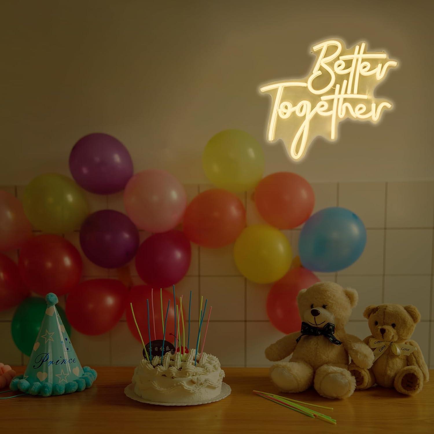 Better Together Neon Sign USB  - Lighting Decor Living Room avis et prix