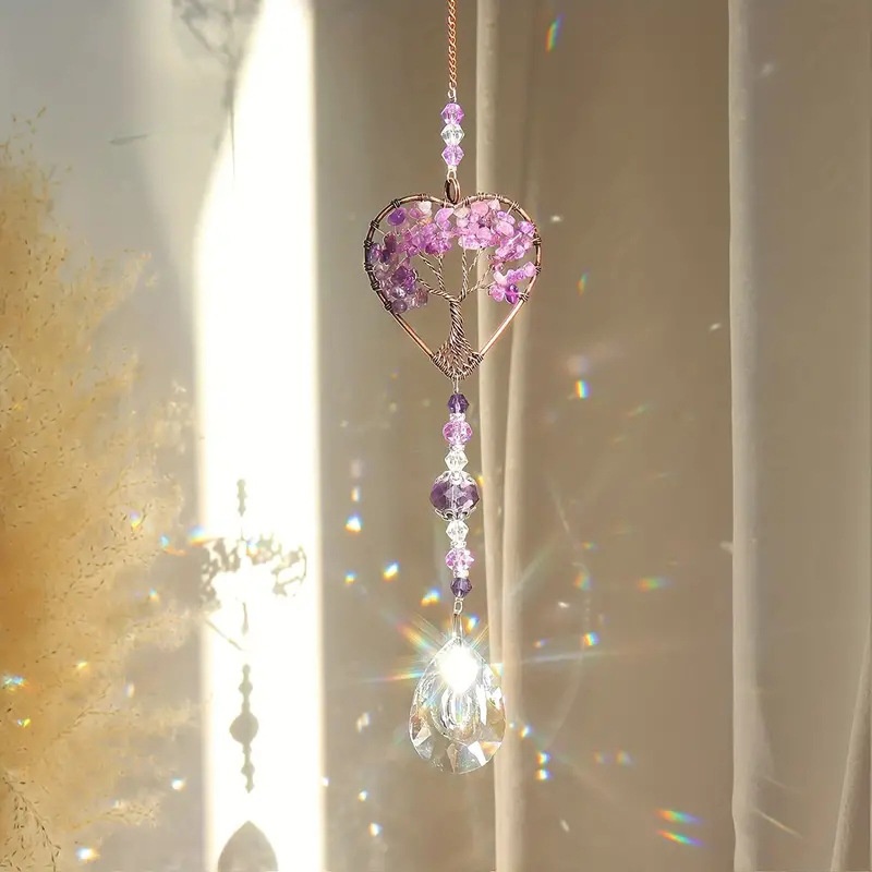 Crystal Wind Chime Pendant Win - Lighting Tree Decor avis et prix