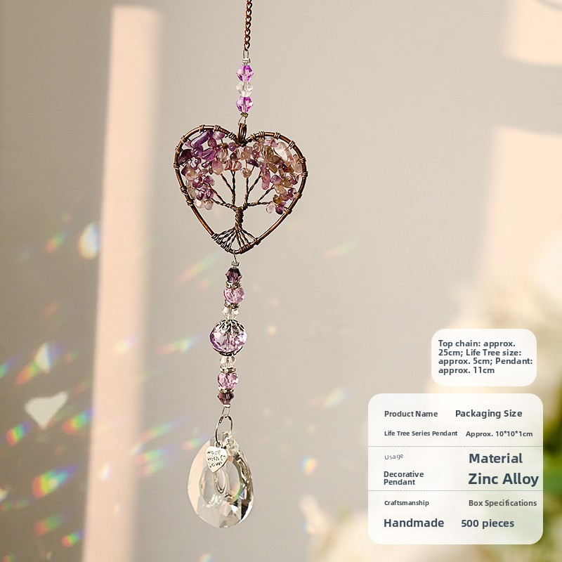Crystal Wind Chime Pendant Win - Lighting Tree Decor avis et prix