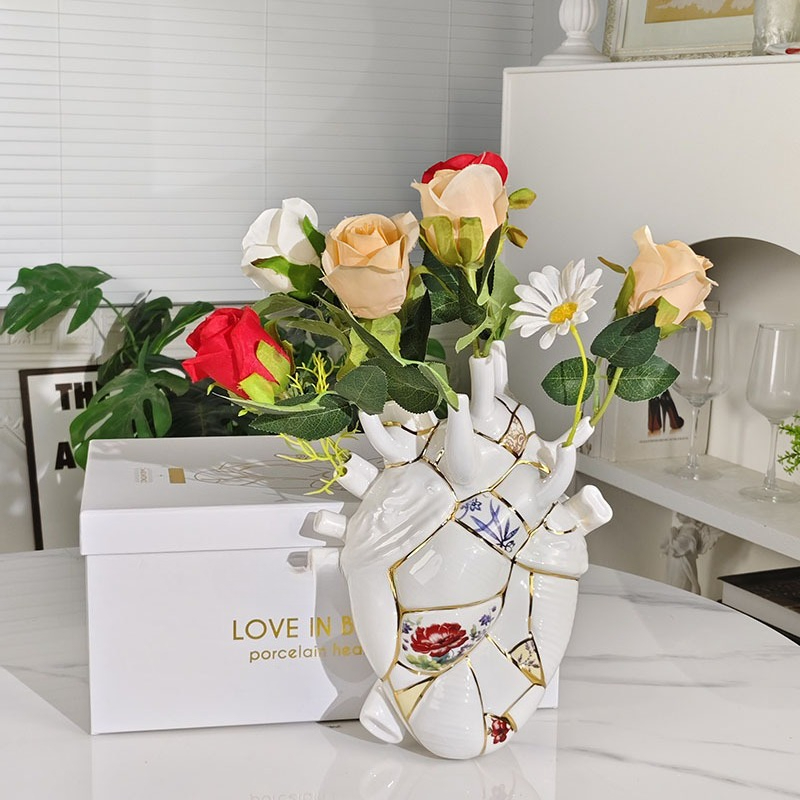Heart vase Living room wine ca - Lighting Decor Living Room avis et prix