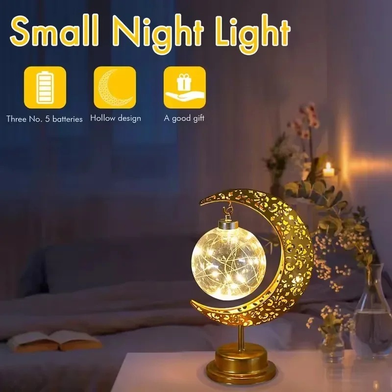 Ramadan LED Night Light Rotati - Led Moon Lamp avis et prix