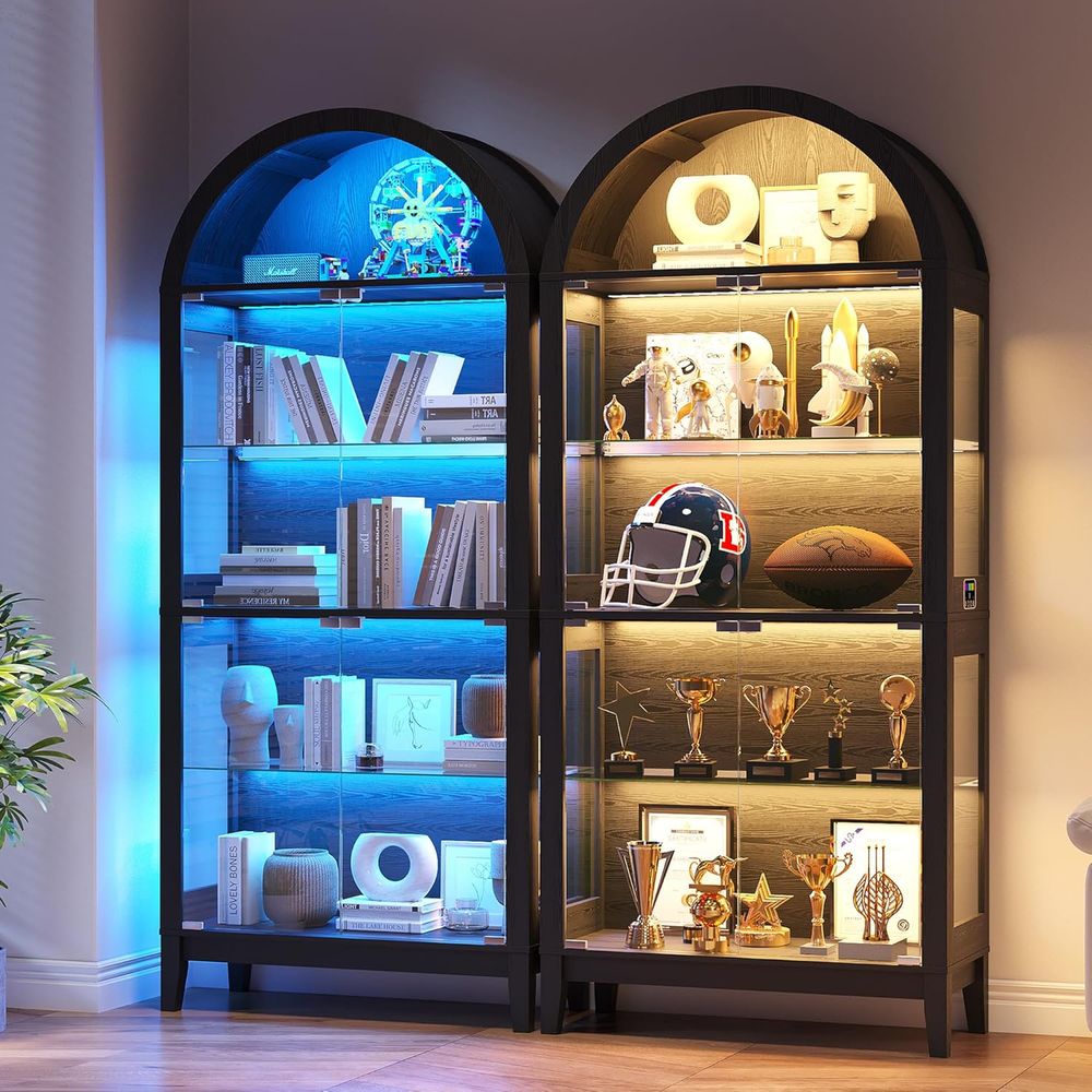 Arched 5-Tier Display Cabinet  - Lighting & Home Decor Studio avis et prix