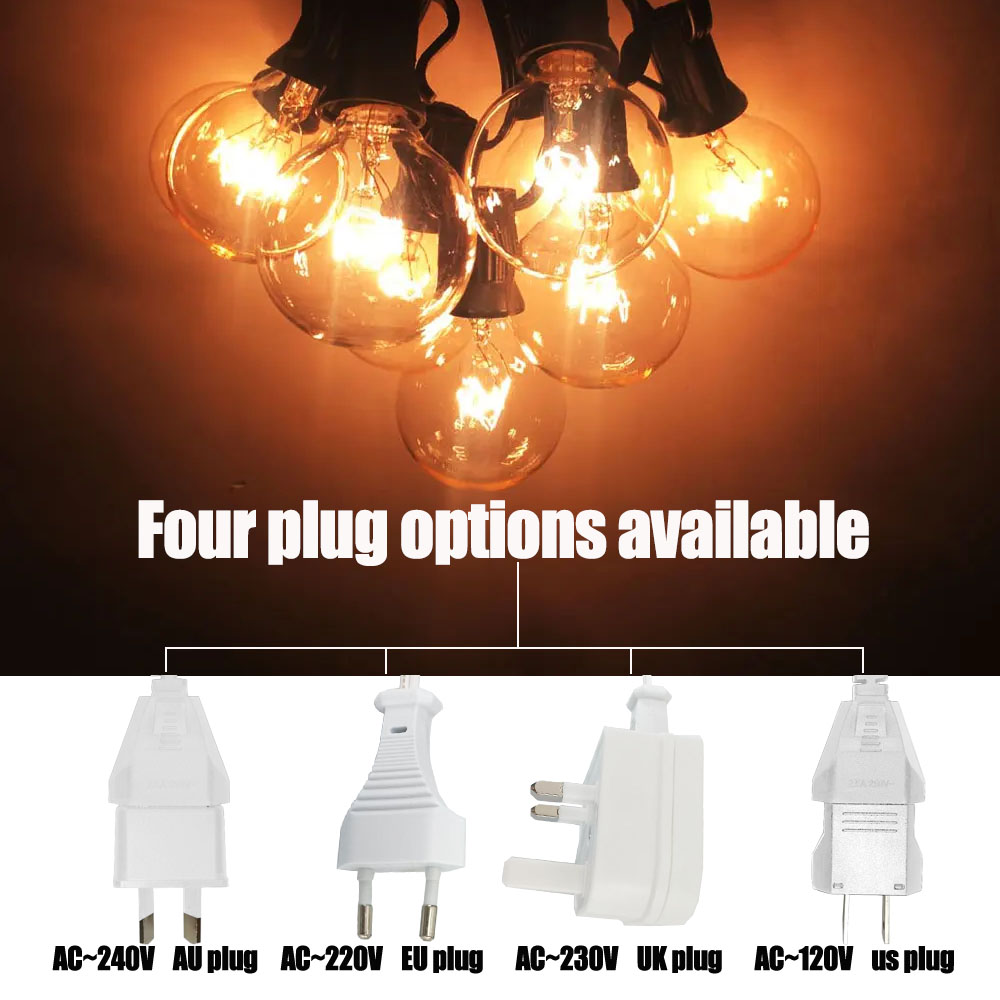 Vintage G40 Clear Bulb String  - String Light Outdoor avis et prix
