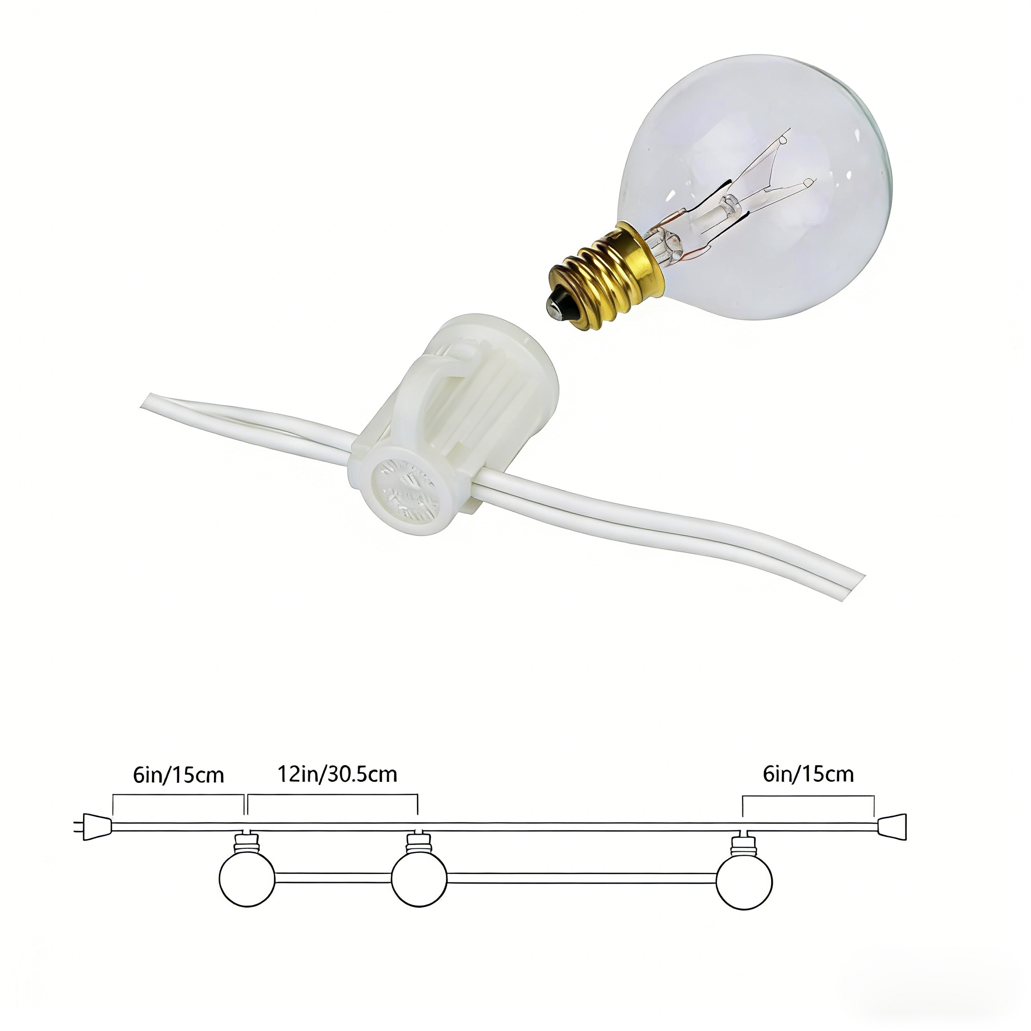 Vintage G40 Clear Bulb String  - String Light Outdoor avis et prix