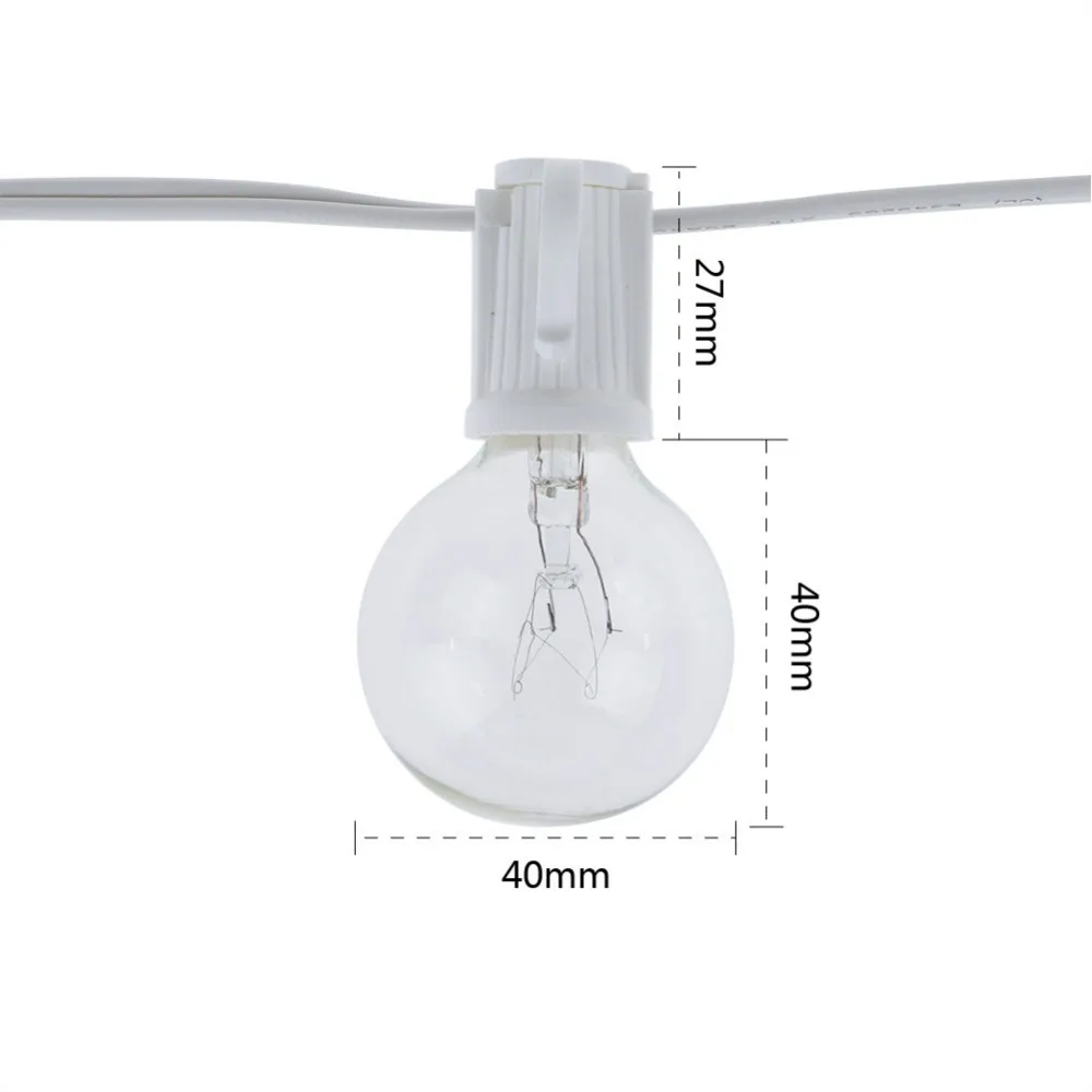 Vintage G40 Clear Bulb String  - String Light Outdoor avis et prix