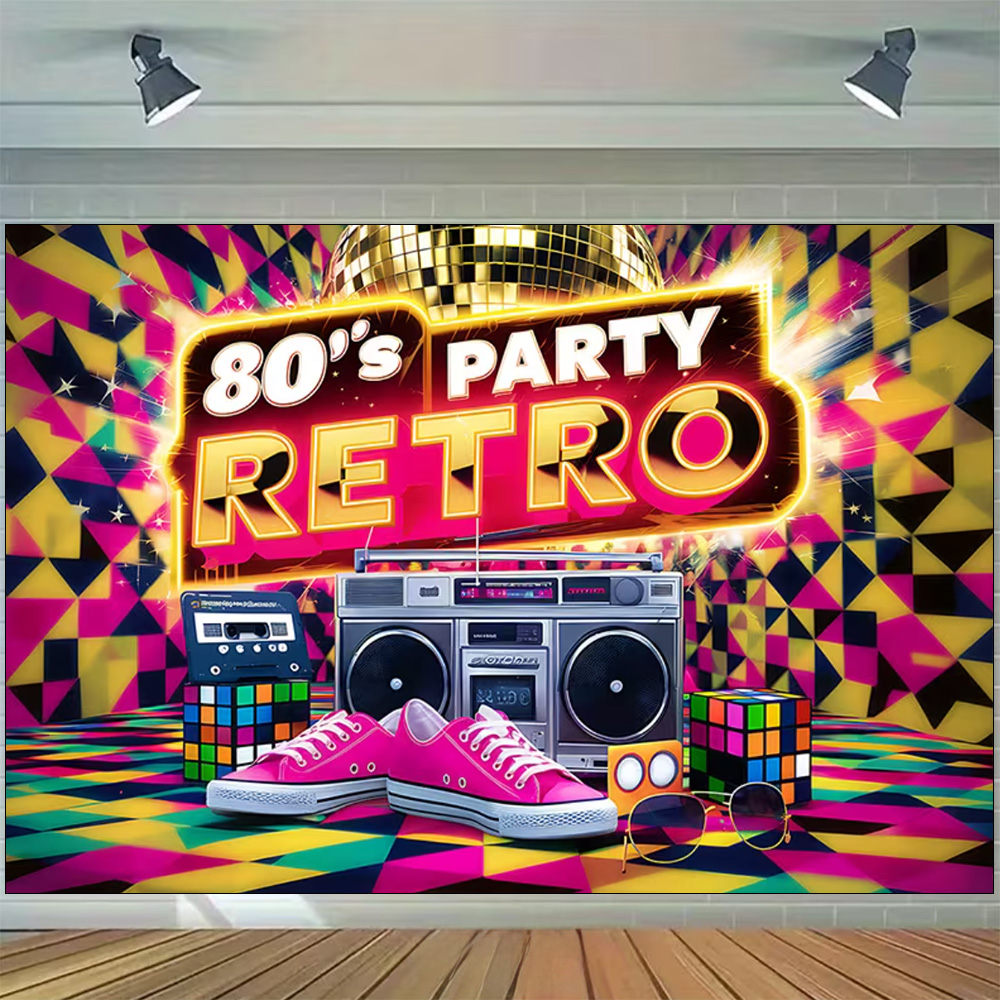 Retro Back to the 80s 90s Musi - Lighting Decor Photos avis et prix