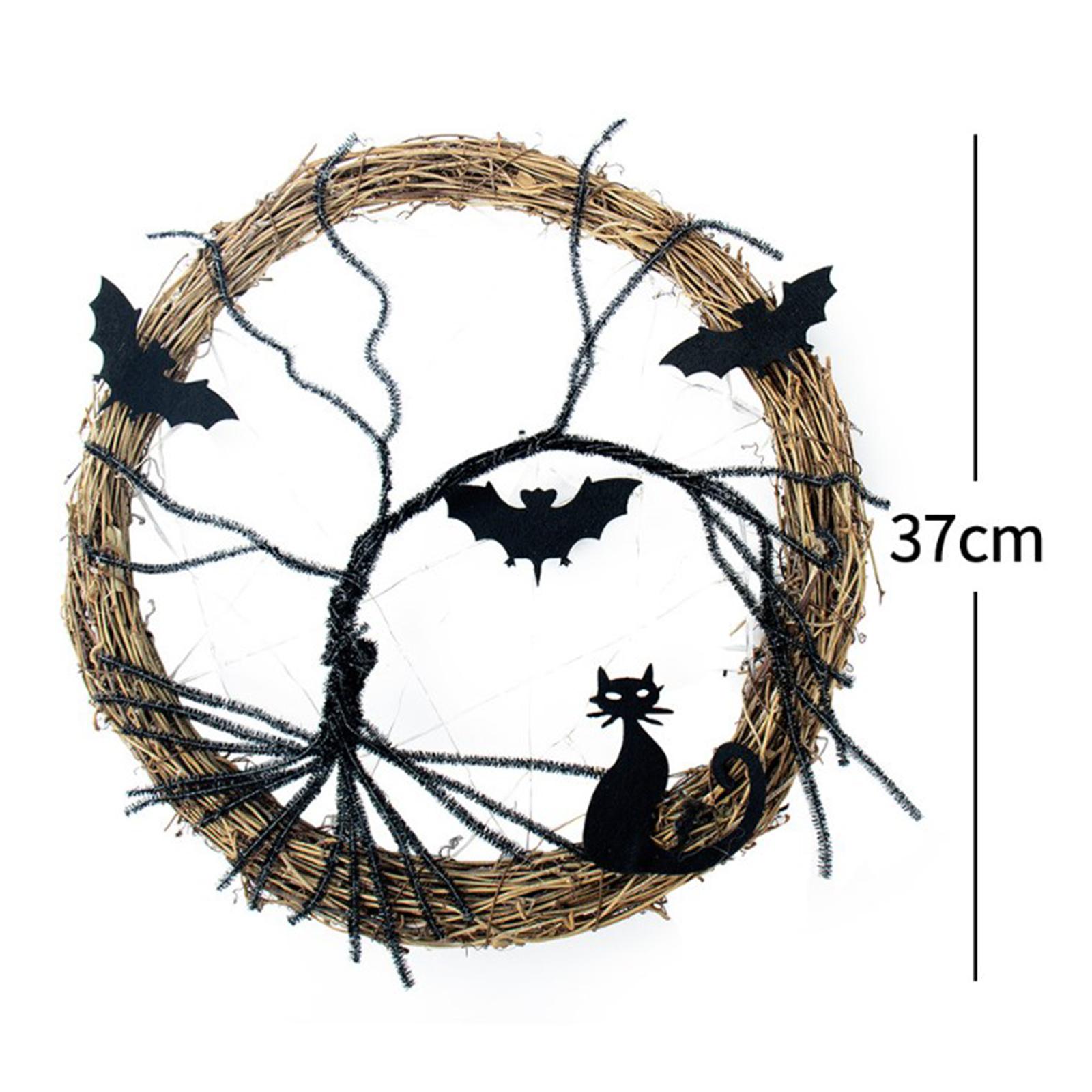 Halloween Wreath Lighted Wreat - Lighting Decor Photos avis et prix