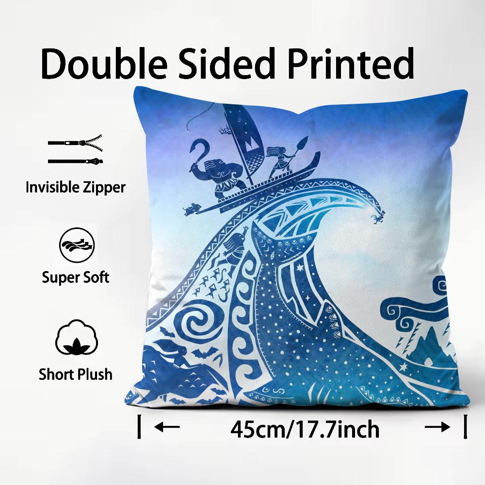 Light blue ocean ripple Cushio - Lighting Decor And Beyond avis et prix