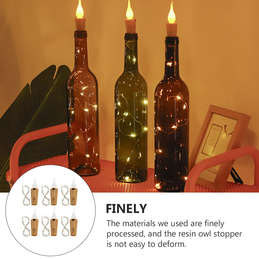 6Pcs Creative Wine Bottle Stri - Decor Lighting Cork avis et prix