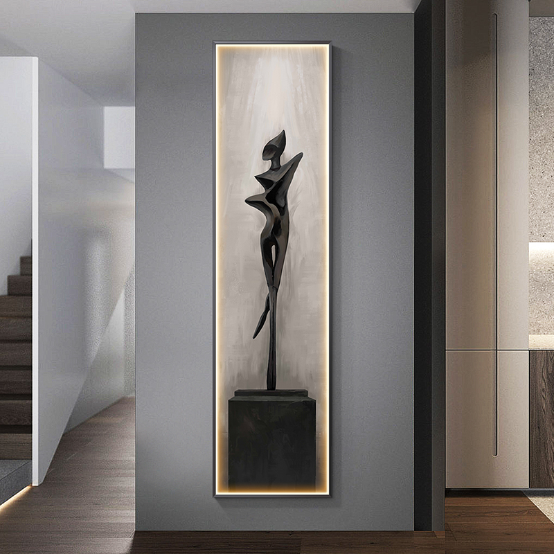 Modern Abstract Art Interior P - Foyer Lighting Wall Decor avis et prix