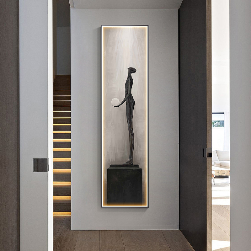 Modern Abstract Art Interior P - Foyer Lighting Wall Decor avis et prix