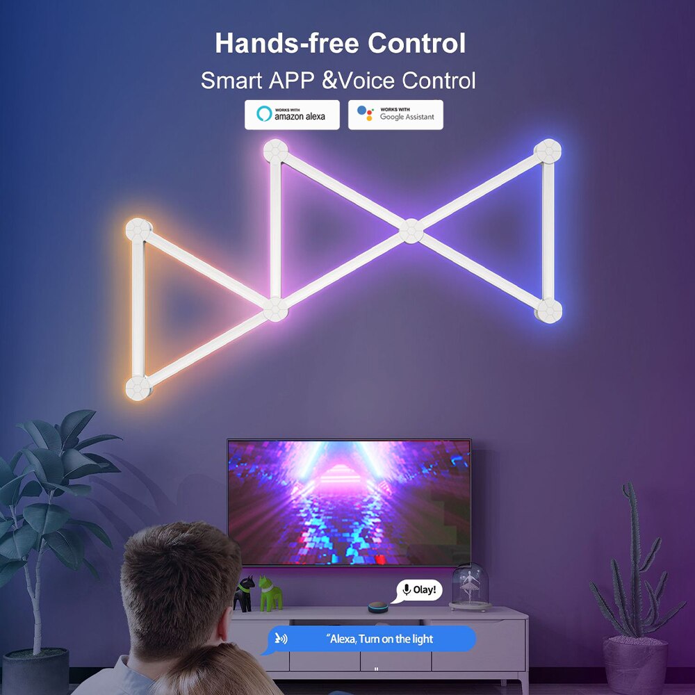 LED Smart Wall Lamp RGBIC Ligh - Foyer Lighting Wall Decor avis et prix