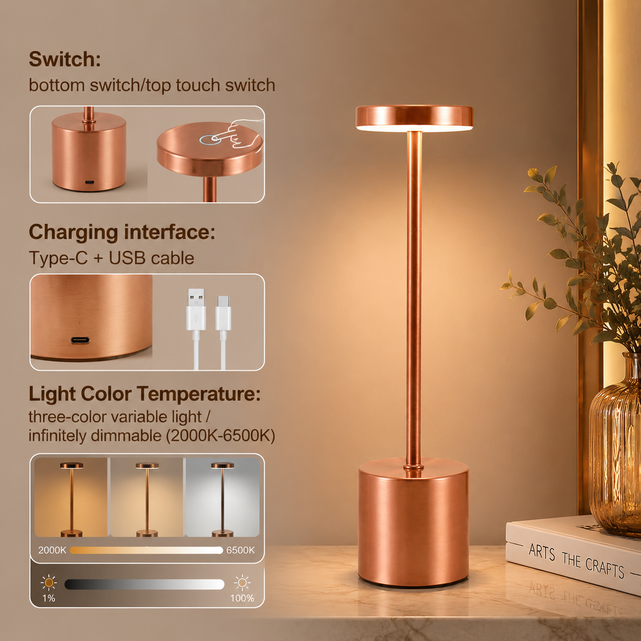 GGBingo Metal Light Table Lamp - Lighting Decor Living Room avis et prix